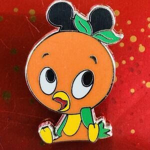 Disney Pin Orange Bird Wearing Mickey Mouse Ear Hat WDW Singing Happy Looking Up